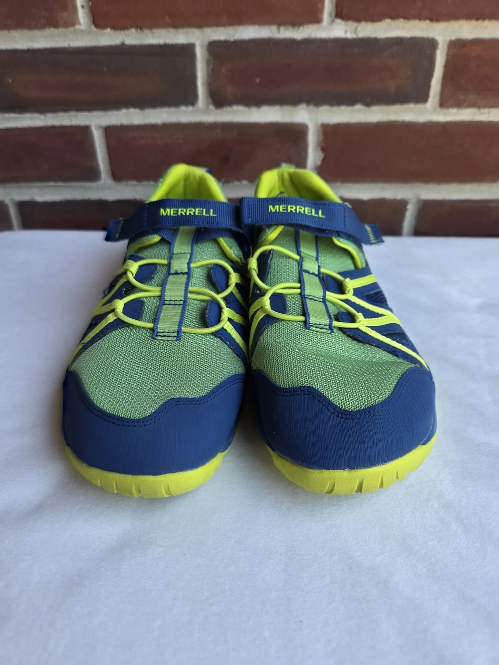Merrell Hydro Glove Boys Youth Size 7 M Blue Green Water Hiking Shoes